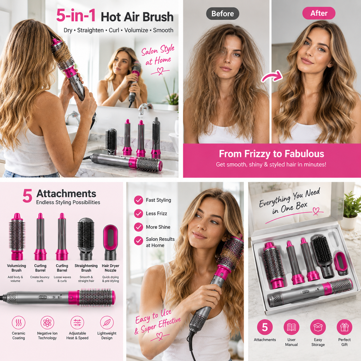 Hot Air Brush (5-in-1)