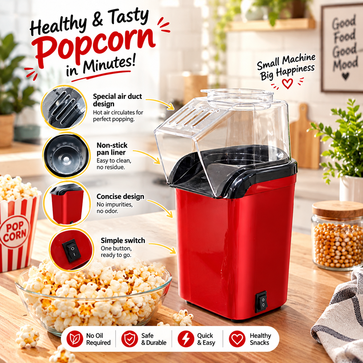 Mini Popcorn Machine