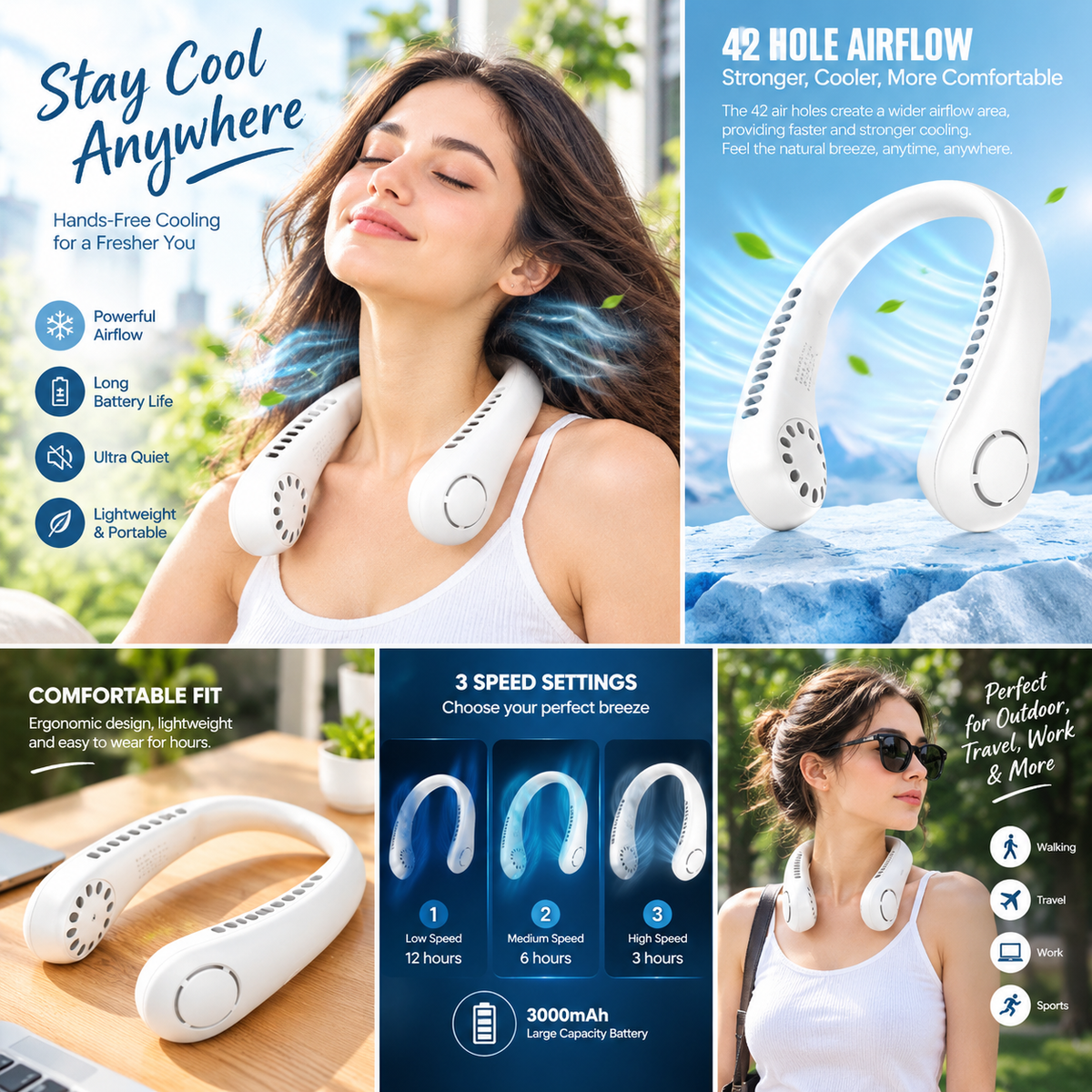 Vaneless Neck Hanging Fan